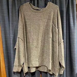 Women’s Cozy Oversized Brown Sweater
